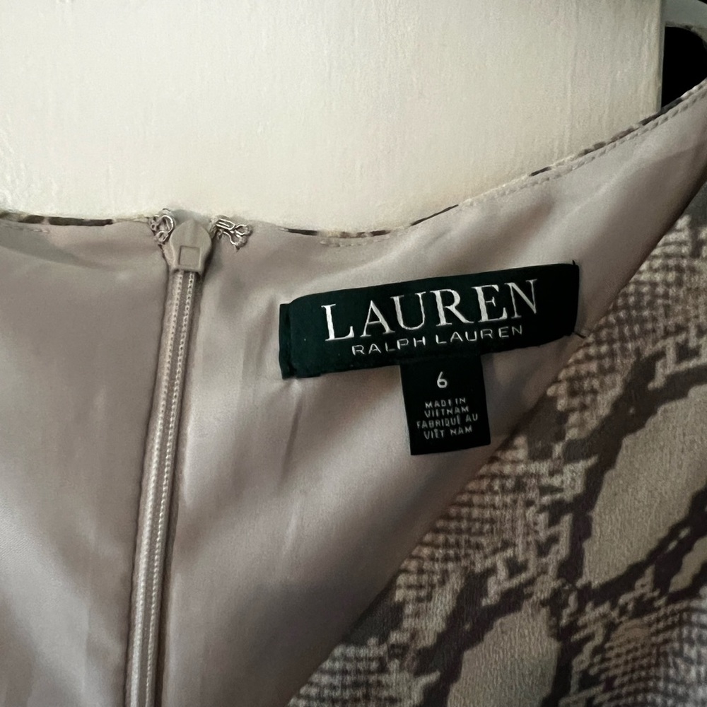 Lauren Ralph Lauren Snakeskin Pattern Dress